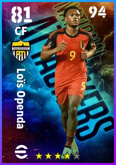 Lois Openda eFootball 2026 player card — 81 OVR CF