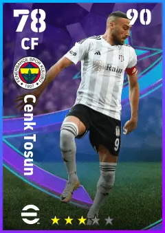 Cenk Tosun eFootball 2026 player card — 78 OVR CF