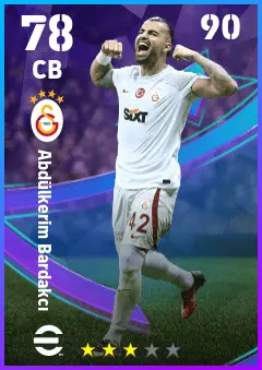 Abdulkerim Bardakci eFootball 2026 player card — 78 OVR CB