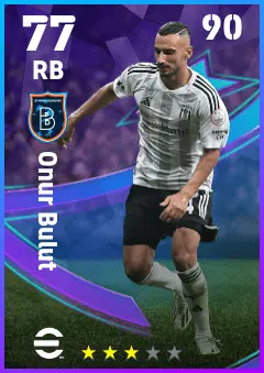 Onur Bulut eFootball 2026 player card — 77 OVR RB