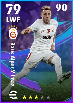 Baris Alper Yilmaz eFootball 2026 player card — 79 OVR LWF