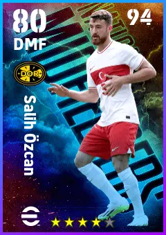 Salih Ozcan eFootball 2026 player card — 80 OVR DMF