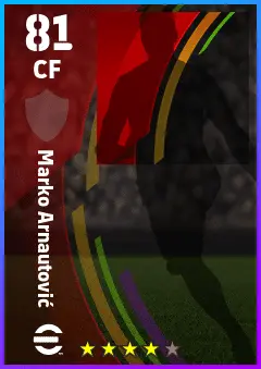 Marko Arnautovic eFootball 2026 player card — 81 OVR CF