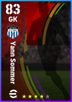 Yann Sommer eFootball 2026 player card — 83 OVR GK
