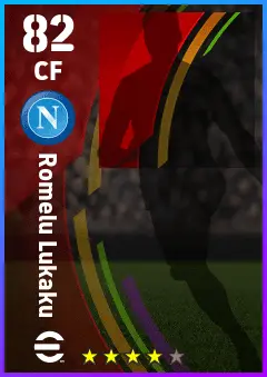 Romelu Lukaku eFootball 2026 player card — 82 OVR CF
