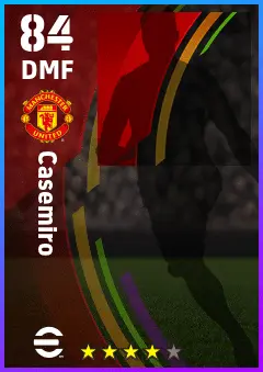 Casemiro eFootball 2026 player card — 84 OVR DMF