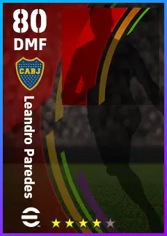 Leandro Paredes eFootball 2026 player card — 80 OVR DMF