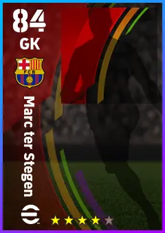 Marc ter Stegen eFootball 2026 player card — 84 OVR GK