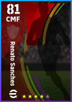 Renato Sanches eFootball 2026 player card — 81 OVR CMF