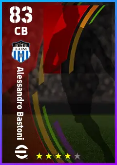 Alessandro Bastoni eFootball 2026 player card — 83 OVR CB