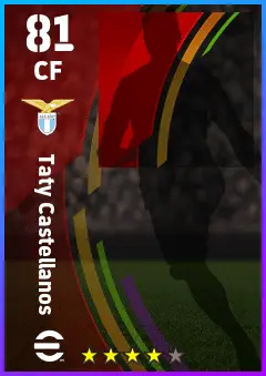 Taty Castellanos eFootball 2026 player card — 81 OVR CF