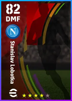 Stanislav Lobotka eFootball 2026 player card — 82 OVR DMF