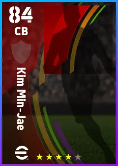 Kim Min-Jae eFootball 2026 player card — 84 OVR CB