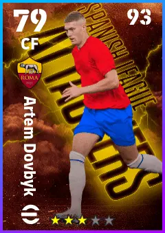 Artem Dovbyk eFootball 2026 player card — 79 OVR CF