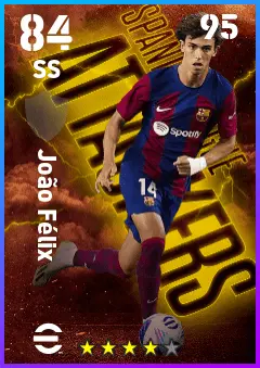 Joao Felix eFootball 2026 player card — 84 OVR SS