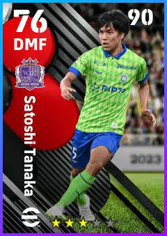Satoshi Tanaka eFootball 2026 player card — 76 OVR DMF