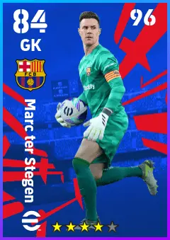 Marc ter Stegen eFootball 2026 player card — 84 OVR GK