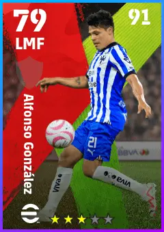 Alfonso Gonzalez eFootball 2026 player card — 79 OVR LMF