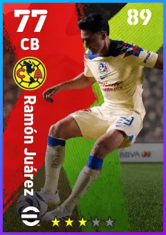 Ramon Juarez eFootball 2026 player card — 77 OVR CB