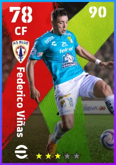 Federico Vinas eFootball 2026 player card — 78 OVR CF