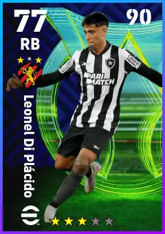 Leonel Di Placido eFootball 2026 player card — 77 OVR RB