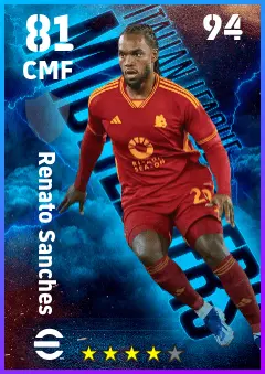 Renato Sanches eFootball 2026 player card — 81 OVR CMF