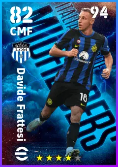 Davide Frattesi eFootball 2026 player card — 82 OVR CMF