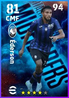 Ederson eFootball 2026 player card — 81 OVR CMF