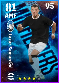 Lazar Samardzic eFootball 2026 player card — 81 OVR AMF