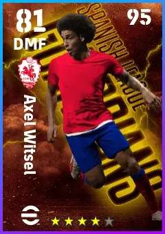 Axel Witsel eFootball 2026 player card — 81 OVR DMF
