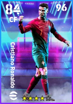 Cristiano Ronaldo eFootball 2026 player card — 84 OVR CF