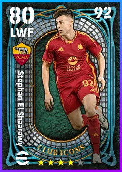 Stephan El Shaarawy eFootball 2026 player card — 80 OVR LWF
