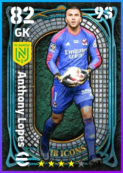 Anthony Lopes eFootball 2026 player card — 82 OVR GK