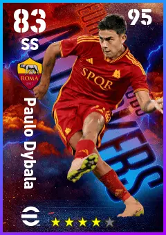 Paulo Dybala eFootball 2026 player card — 83 OVR SS