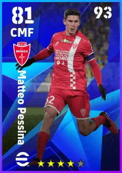 Matteo Pessina eFootball 2026 player card — 81 OVR CMF