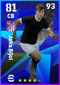 Jaka Bijol eFootball 2026 player card — 81 OVR CB