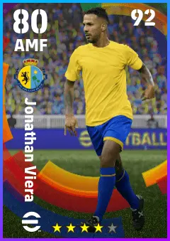 Jonathan Viera eFootball 2026 player card — 80 OVR AMF