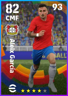Aleix Garcia eFootball 2026 player card — 82 OVR CMF