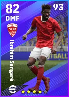 Ibrahim Sangare eFootball 2026 player card — 82 OVR DMF