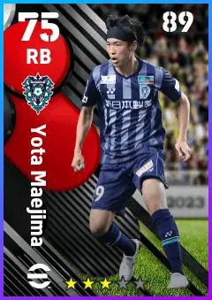 Yota Maejima eFootball 2026 player card — 75 OVR RB