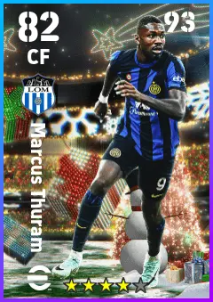 Marcus Thuram eFootball 2026 player card — 82 OVR CF