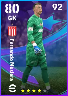Fernando Muslera eFootball 2026 player card — 80 OVR GK