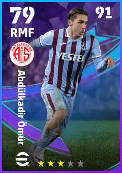 Abdulkadir Omur eFootball 2026 player card — 79 OVR RMF