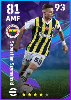 Sebastian Szymanski eFootball 2026 player card — 81 OVR AMF