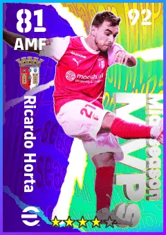 Ricardo Horta eFootball 2026 player card — 81 OVR AMF