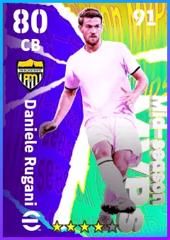 Daniele Rugani eFootball 2026 player card — 80 OVR CB