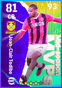 Jean-Clair Todibo eFootball 2026 player card — 81 OVR CB