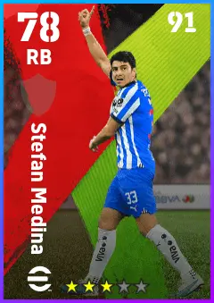 Stefan Medina eFootball 2026 player card — 78 OVR RB