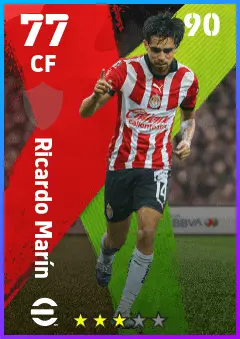 Ricardo Marin eFootball 2026 player card — 77 OVR CF