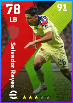 Salvador Reyes eFootball 2026 player card — 78 OVR LB
